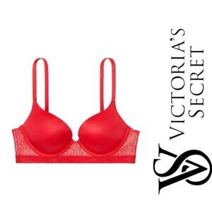 Victoria's Secret | Bright Cherry Bombshell Push Up Bra | Size 34C